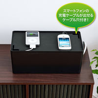 サンワサプライ ケーブル&タップ収納ボックス CB-BOXP2BKN2 1個