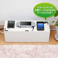 サンワサプライ　ケーブル＆タップ収納ボックス　CB-BOXP3WN2　（直送品）