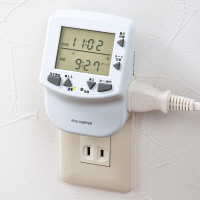 サンワサプライ　プログラムタイマー付きエコキーパー　CHE-TM1N　（直送品）