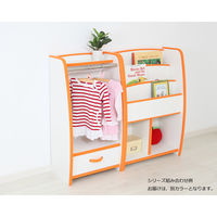 充英アート EVAハンガーラック HRJ-48HD 幅477mm ダークブラウン 1台　（直送品）