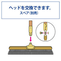 山崎産業 自由箒BMー45 自在箒 自由ほうき  室内 長柄　460ｍｍ幅 1セット(2本)