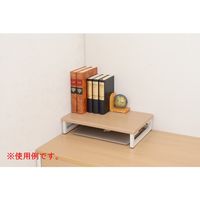 YAMAZENデスク上スタンド 机上台 モニター台 幅390×奥行250×高さ80mmナチュラル/アイボリーDTS-3925(NA/IV)