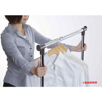 ルミナス ハンガーラック プッシュ式ハンガー「シングル」 瞬間上げ下げ キャスター付 幅80cm GPH-80SG 1台　（直送品）