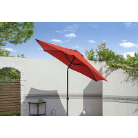 タカショー プッシュアップパラソル250 GSTY-P09R レッド 1本　（直送品）