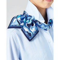 ボンマックス 長袖ブラウス ブルー 13号 RB4158-6-13 1着