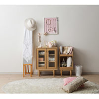 白井産業 ほこほこ ほっこりくつろげるナチュラル色のコンパクトラック 1台（直送品）