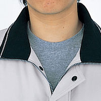 自重堂　制服百科　防寒ブルゾン　シルバー　ＬＬ　48330（直送品）