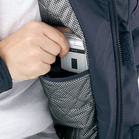 自重堂　制服百科　裏アルミ防寒ブルゾン（フード付）　ネービー　Ｍ　48440（直送品）