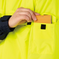 自重堂　制服百科　高視認防水防寒コート（フード付）　オレンジ　Ｌ　48473（直送品）