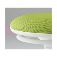 オカムラ ピルエット スイング脚タイプ ブラックシェル 布張り ライムグリーン L122EA FSF5 1脚（直送品）