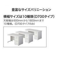 【組立設置込】プラス LEED（リード） LE-127D-3 T2/TBK 幅1200×奥行700×高さ700mm 1台（直送品）
