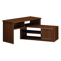 白井産業 マホルノ ブラウン木目の伸縮ローボード（32V対応） MHR-4585SS 1台（直送品）