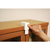 【転倒防止】 ノムラテック 食器棚用耐震ロック スーパーひらかんゾー ホワイト N-2136 1個