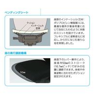 設置込】イトーキ エピオス オフィスチェア クロスタイプ ハイバック（ブラックフレーム・樹脂脚）肘無 ロッキングレンジ調節 背座：ターコイズブルー（直送品）