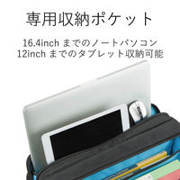 PCバッグ ビジネスバッグ 営業 機能特化 整理 収納 2WAY BM-BG02BK エレコム 1個（直送品）