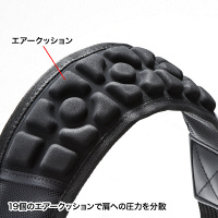 サンワサプライ AIRセルショルダーベルト（カーブタイプ・ハードナイロン） ブラック BAG-BELT4N 1個（直送品）