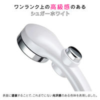 カクダイ ガオナ シルキーシャワーヘッド 極細水流 低水圧対応 節水35% ストップボタン メタリック 日本製 GA-FC019 1個