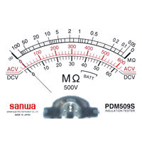 三和電気計器 単レンジ式アナログ絶縁抵抗計 PDM509S 1台