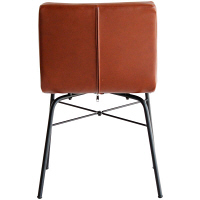 市場　anthem　アンセムチェア　テラコッタ×ブラック　ANC-2552BR　（直送品）