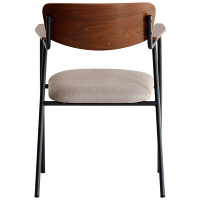 市場　anthem　アンセムアームチェア　ベージュ×ブラウン×ブラック　ANC-2836BE　（直送品）