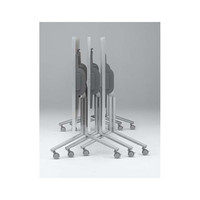 オカムラ Feathery（フェズリー） フラップテーブル 台形 ネオウッドミディアム 幅1600×奥行800×高さ720mm 1台（直送品）