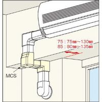 因幡電機産業 立面スライドコーナー MCSー85 1セット(10個)（直送品）