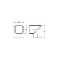 因幡電機産業 スリムコーナー立面90° SCー140 アイボリー SC-140-I 1セット(5個)（直送品）
