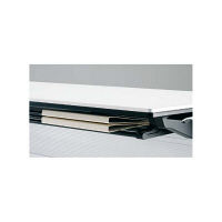 オカムラ I.NT サイドフォールドテーブル 配線穴なし/棚板付き/幕板なし ホワイト 幅2100×奥行600×高さ720mm（直送品）