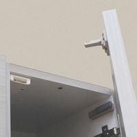 白井産業 ポルターレエントランス ミラー付シューズラック 幅300×奥行364×高さ1800mm ホワイト（直送品）