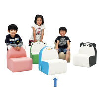 【軒先渡し】オリバー　キッズ　アニマルチェア　ペンギン　幅360×奥行400×高さ450×座高220mm　（直送品）