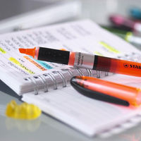 エトランジェ・ディ・コスタリカ　ＳＴＡＢＩＬＯ　蛍光ペン　ナビゲーター　オレンジ　545-54　4本　（直送品）