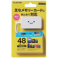エレコム メモリリーダライタ SD+MS+CF対応 ホワイト顔 MR-A39NWHF1 1個（直送品）