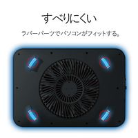 エレコム　冷却台　置き台　大型ファン　15.4～17インチ対応　ブラック　SX-CL21LBK　（直送品）