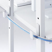 サンワサプライ　ケーブルフック（10個セット）　RAC-CF10W　（直送品）