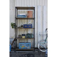 東谷　シェルフ　WPS-343　ブラウン　1台　（直送品）