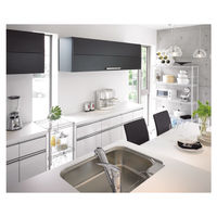 【サイズ＆カラー・オーダーシステム】ホームエレクター　オーダーサイドアップシェルフ（棚板）　ライトグレイ　幅1100x奥行350mm　1枚　（直送品）