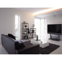 【サイズ＆カラー・オーダーシステム】ホームエレクター　オーダーサイドアップシェルフ（棚板）　マットブラック　幅800x奥行550mm　1枚　（直送品）