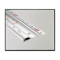 アルミカッター定規　カット師　60cm　併用目盛　取手付　65098　1セット（2個）　シンワ測定　（直送品）