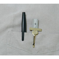 シンワ測定 テーパーゲージ 1~15mm 直尺付 62612 1セット(10個)