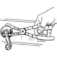 エスコ ドアーハンドルクリッププライヤー EA604DA-20 1セット(3丁)（直送品）