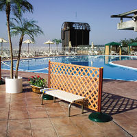 テラモト　ホームベンチ　1200　ステンレス脚タイプ　幅1206mm　白　BC-302-312-5 1台　（直送品）