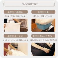 2セット 洗い替えカバーセット 特大 ビーズクッション キューブ型 XL ネイビー ソファ 約65×65×45cm クッション 大ビーズ（直送品）