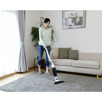 YAMAZEN コードレス 充電式 スティッククリーナー 2WAY LEDライト付 ZSP-L100DE(W) 1台