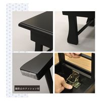 供物台 棚無し 幅600×奥行281×高さ222mm ブラック JKU-60N BK 1台（直送品）