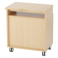 【車上渡し】アール・エフ・ヤマカワ 木製プリンタワゴン 幅600×奥行620×高さ700mm ナチュラル SHPD-6060NA 1台（直送品）