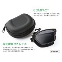 朝日ゴルフ クリップオンサングラス カーキ(グレー+シルバーミラー) GR-008C 1個 (直送品)（直送品）