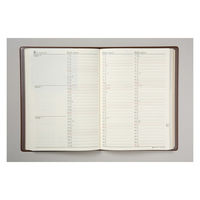 高橋書店 【2023年版】3年卓上日誌 A5 3年連用 茶 63 1冊（直送品）