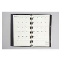 高橋書店 【2023年版】リングダイアリースリム A5変型 見開き1週間+ノート 月曜始 黒 90 1冊（直送品）