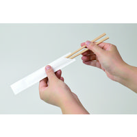 ストリックスデザイン 割らずに使えるお箸 小袋 20.3cm 1袋（100膳入）