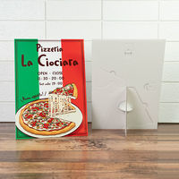 ナルシマ 貼り直せるスタンドPOP ハリスタ A4 ホワイト HS-A4-2 1セット